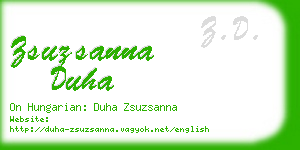 zsuzsanna duha business card